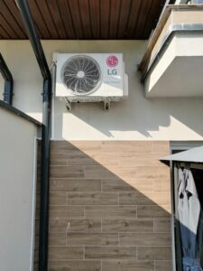 Montaż klimatyzacji LG Standard 2 3,5 kW w domu - agregat