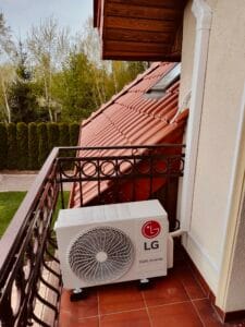 Montaż klimatyzacji LG Standard 2 3,5 kW w domu - agregat
