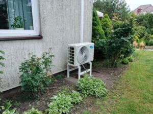 Montaż klimatyzacji MDV Aroma 3,5 kW w domu - agregat